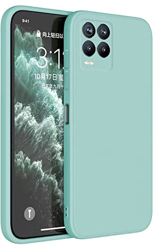 Topme Handyhülle Hülle Fur Realme 8 / Realme 8 Pro (6.4 Inches) Case Schutzhülle, Hautschutz Aus TPU Silikonhülle - Helles Cyan