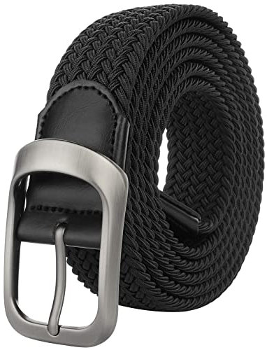 Drizzte Gürtel Übergröße Herrengürtel Männer Schwarz Arbeits Stretchgürtel Stoffgürtel 160cm