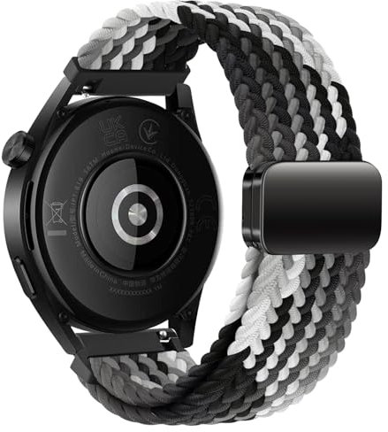 Dumgeo für Huawei Watch GT2 Armband 46mm, 22mm Elastic Adjustable Nylon Armband für Huawei Watch GT/GT Active/GT 3 46mm/GT3 Pro 46mm/Huawei Watch GT2 Pro/Huawei Watch GT 2e/Huawei Watch GT Runner (F)