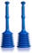 TURBO PRODUKTE Turbo Stampfer Blau - Pömpel rohrfrei - Saugglocke für Toilette, Waschbecken, Dusche UVM. - maximale Saugkraft - 5-faches Ansaugvolumen 2er Set