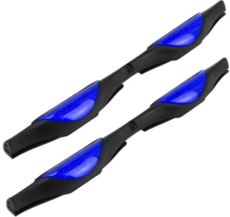 JNNJ 2 Stücke Auto Schutzstreifen, Autotür Kantenschutz Türkantenschutz Mit Reflektor Stoßschutz, Stoßschutz zum Aufstecken mit Reflektoren, Für Autotür(Blau)