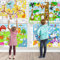 QUOKKA Riesige Ausmaltischdecke Kinder – 4 Großes Ausmalposter XXL zum Basteln 4 Jahre – 103x72 cm Malunterlage für Kinder - Poster Bauernhof Vögel Meer Zoo – Lernspiele ab 2 3 Jahre