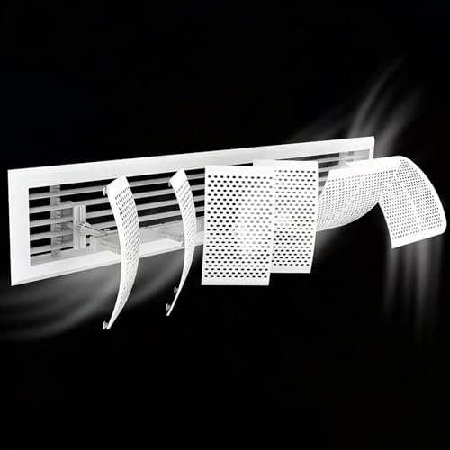 GMBAYUE Deflector de Aire Acondicionado, Registro y Rejilla del Aire Acondicionado Central, Cubierta de Desviador de Aire, Deflectores de Ventilación