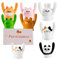 Tischkartenhalter, Smavles 7Pcs Zettelhalter, Platzkartenhalter, Tischkartenhalter Holzkartenhalter Kreativer Tier Memo Kartenhalter Halter für Zuhause Home Office Dekoration- (Tier)