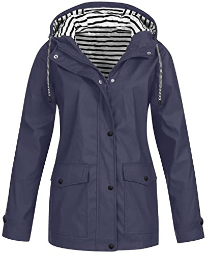 FUPODD Motorrad Regenjacke Fahrrad Regenjacke Wasserdichte Regenjacke Damen Regenjacke Fahrrad Damen Regenjacke Wasserdicht Regenjacke Gefüttert Damen Ultraleichte Regenjacke Wasserdicht Atmungsaktiv