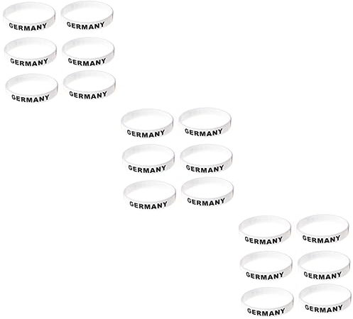 POPETPOP 3er-sets Offizielle Armbänder Länderarmbänder Robustes Silikon Für Dauerhaftes Tragen 6 Stück * 3
