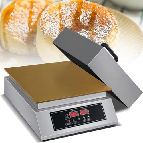 ZYLDDS Machine à Soufflé électrique, Crêpière Japonaise avec Plaque Chauffante en Cuivre De 6 Mm Et Contrôle De La Température/du Temps, pour Restaurants, Boulangeries, Magasins De Desserts,A