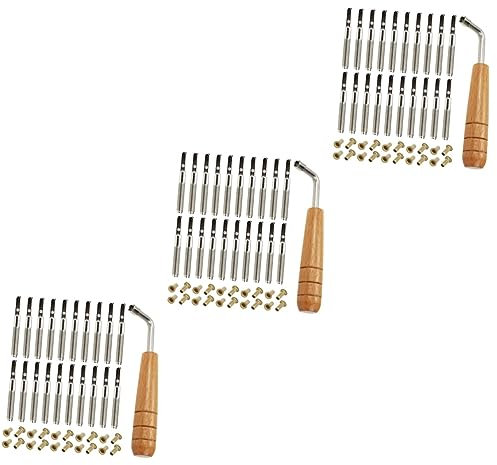 ULDIGI Musikinstrumente 3 Sätze Leier Harfe Teil Harfen Ersatzteile Harfen Stimmwirbel Kiefer Kleiner Harfennagel Lyrapflock Nägel Zubehör Nagel Zubehör Befestigung Für Harfe Lyra-ersatzzubehör Metall