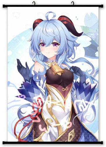 IFHDO Genshvdfin Imfepact Rollbild anime Poster, Bilder Aufhängen Posters für Wanddekoration Manga Poster Kunstdruck Wandbild 40 x 60 cm