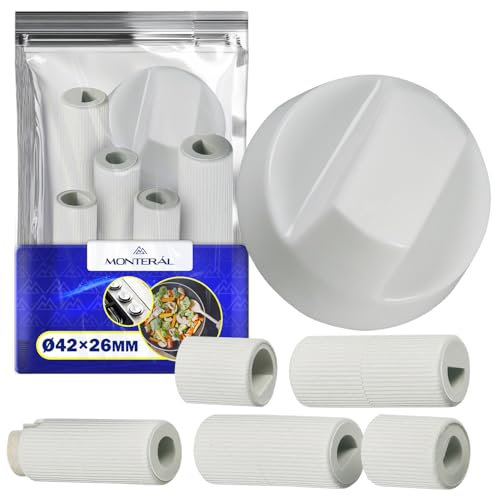 Bouton Plaque de Cuisson Universel Ø 42 mm avec Adaptateurs pour Gaziniere Electrique - Garantie de 10 Ans - MONTERAL