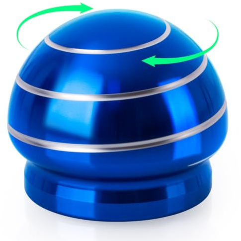 Fidget Spinner Ball for Adults & Teens – Hypnotic Metal Desk Toy for Anxiety, Stress Relief, ADHD, Focus & Exam Calm – Premium Kinetic Fidget Toy, Office Desk Gadget, Stress Spinner Gift