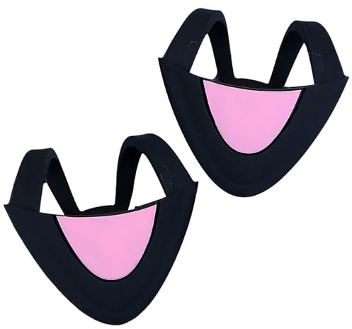 MALSSE Kopfhörer-Ohr-Anhänger, Universal, Headsets, Zubehör, Ohrenschützer, Headsets, Dekorationen, leichtes Silikon, Katzenohr-Anhänger, dekorative Kopfhörer-Aufsätze