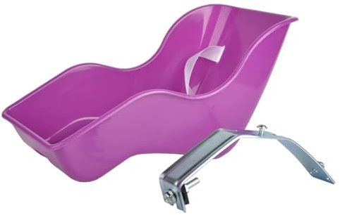 NIDONE Puppen-Fahrradsitz, Leichter Kunststoff-Baby-Puppen-Fahrradsitz, trendiges praktisches Befestigungszubehör für Mädchen-Roller-Kinderwagen, Lila
