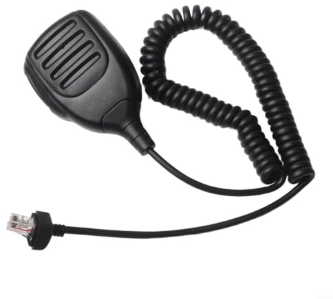 UTTASU HM-152 Handmikrofon für ICOM IC-706 Serie – Rauscharmes Mikrofon für rj45 für Funkgerät Amateurfunk Mobilfunk Schwarz