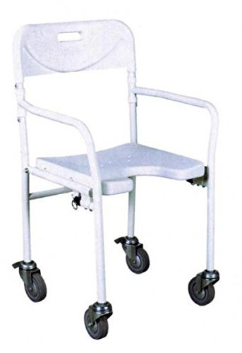 SEDIA DA DOCCIA PIEGHEVOLE CON RUOTE 856035