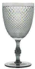 CONFETTANDO Set 6 Pezzi Calice Diamond PLEX Grigio 9X17