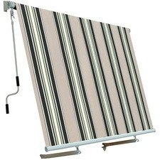 Tenda da Sole A Caduta con BRACCETTI 3 X 2,45 Beige-Verde