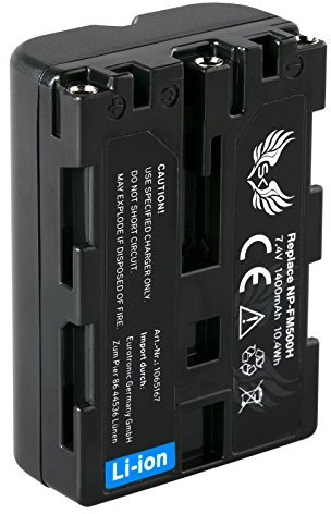 SK Akku Ersatz für Sony NP-FM500H | 1400mAh | NP-FM500 Sony Alpha 57 77 99 II A57 A58 A65 A68 A77 A77V A99 II DSLR A450 A580 A700 A850 A900