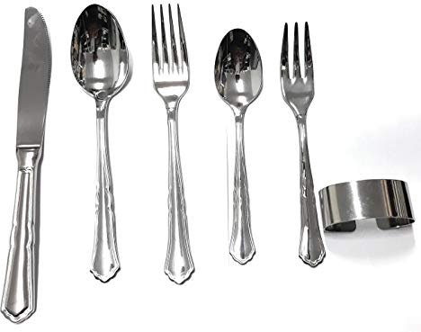 PINTINOX Set Cubiertos 6 Piezas Acero Estuche Beige GA40012B (Grabado Incluido)