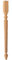 Pied de table en bois tourné. Cannelé - (750 x 54 x 54 mm (141R) - 4 Unités)