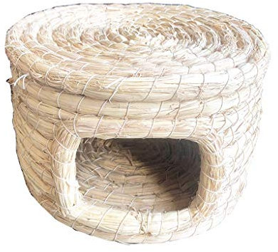 ART-YJ Nidos para pájaros Pajarera Tejido De Paja Hecho A Mano Simple Bird Hotel Divertido Anidamiento De Aves for Pájaros Salvajes Loro