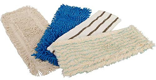 Axis Line 4X Profi Wischmop-Set 40cm/50cm, Ersatzbezüge für Fliesen & | Inklusive Chenille- und Borstenmops für Nass- und Trockenreinigung, kompatibel mit Standard-Klapphaltern aller Hartböden.