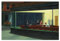 artboxONE Poster 90x60 cm Städte Nighthawks hochwertiger Design Kunstdruck - Bild Edward Hopper Architektur Buildings