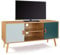 IDMarket - Mueble TV 113 cm escandinavo Alize Madera y Verde