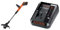 BLACK+DECKER Coupe-Bordures sans Fil 18V, Coupe-Bordures sur Batterie 28cm avec 2 Vitesses & Chargeur 2 Ah pour Batteries Lithium 18V/54V, Compatible avec Les Batteries 18V : BL4018, BL2018ST