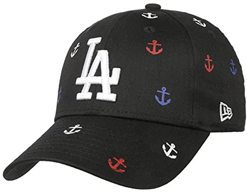 New Era 9Forty Kids Anchors Dodgers Cap Basecap Baseballcap Curved Brim Kindercap LA Los Angeles (Youth (52-56 cm) - schwarz)
