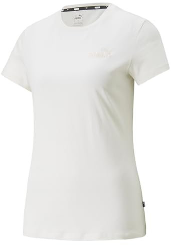 PUMA Damen T-Shirt ESS+ aus Strickgarn, Blanc, M