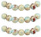 MJDCB Perlen zum Auffädeln 4mm 85 stück Schlangenhaut Stein Halbedelsteine Perlen mit Loch Natürliche Lose Runde Steinperlen für Herstellung Schmuck Armbänder Halsketten