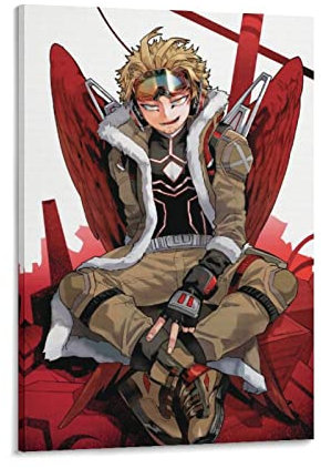 Hawks Bnha Manga Cover Poster Dekorative Malerei Leinwand Wandposter und Kunstbild Druck Moderne Familie Schlafzimmer Dekor Poster 20 x 30 cm