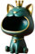 BLOOOK Lachende Katze Figuren Statue,Maneki Neko Fortune Cat Skulptur,Kawaii Deko Katzen Geschenk,Schlüssel Schale,Schmuck Tablett,Modern Deko für Wohnzimmer Home Flur Möbel
