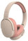 Satohom P2961 Auriculares Inalámbricos Bluetooth HD Micrófono Plegable Cascos Inalambricos Hi Fi Estéreo Cancelación Ruido Control Volumen Carga Rápida USB Inalambricos Auriculares(Naranja-Rosa)