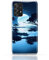Hülle für Samsung Galaxy A41 Handyhülle Schutzhülle aus Silikon TPU Softcase mit Motiv 3495 Landschaft in der Nacht See Mond Bäume