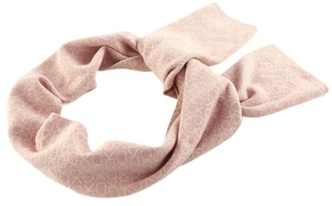 Calvin Klein Schal Reverso Monogram Jacquard Scarf Shadow Gray/Mono altrosa