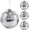 Hiboom 4 Stück 15 cm große Outdoor-Weihnachtskugel aus Kunststoff, befüllbare Kugel, Ornament, großer Weihnachtsbaum, dekorative hängende Ornamente für Zuhause, draußen, Urlaub, Rasen, Hof, Party