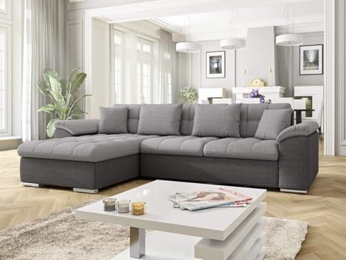 Sofanatic - New Corner Sofa Bed With Storage - 'Cambridge' - Sleeper Sofa With Free Assembly & Delivery. Universal Left & Right Side (5/6)