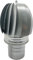 Sombrero Chimenea Extractor de Humo Giratorio de Viento en Acero Galvanizado, capuchón chimenea giratorio para salida de humo (120MM)