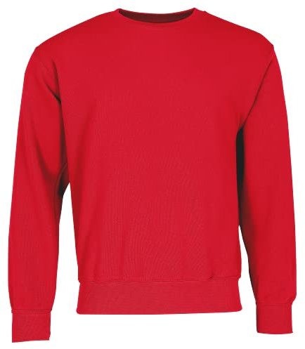 Fruit of the Loom Classic Set-In Sweat + GRATIS MyShirt Stoffbeutel, Farbe:rot + GRATIS MyShirt Stoffbeutel, Größe:M