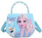 K-ONESEEYOU Elsa Tasche for Mädchen Schulter-Tasche Frozen II Eiskönigin Kinder Umhängetasche mit Elsa und Olaf (Blau)
