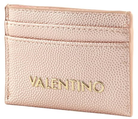 Valentino Divina Credit Card Case Rosa Metallizato