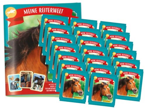 Panini Pferde Mon Club D'E'Quitation Sticker - Meine Reiterwelt (2024) - 1 Album + 20 Tüten Sammelsticker