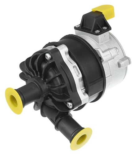 A ABSOPRO Pompa dell'acqua No.7P0965567 14.5x12cm per auto, pompa dell'acqua elettrica per motore per Audi A5 Quattro 2013 per Audi A6 Quattro 2009-2017, metallo nero argento