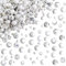 TOAOB 100 Stück Howlith Perlen 4mm bis 8mm Natürliche Weißer Türkis Edelstein Perlen Runde Lose Perlen mit Loch zum Schmuck Basteln Auffädeln DIY Armband Halsketten Schmuckherstellung