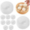 Baozi Maker 10pcs Nicht-Stick glatt waschbar gedämpftes gefülltes Brötchen-Knödel Schimmel DIY PP Food Grade Kuchengebiet Momo Maker für das Heimküchen Restaurant.