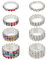 UNICRAFTALE 4 Stil 8 Stück Strass Stretchringe Kristalle Eingelegt Ring Bunt Daumenring Kleiner Finger Modischer Kristall Stapelbare Fingerringe Set Mit Diamanten Elastischer Ring Für Damenschmuck