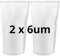 2 bolsillos filtrantes compatibles con piscina Desjoyaux 6 um – Lote de 2 x 6 um