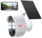 1080P Security Camera, AI Human Detection, Live View, Night Vision, 2-Way Audio, IP65 Waterproof, Cloud Storage, Wireless Indoor/Outdoor Surveillance Bullet Cam (Solar Panels included)
